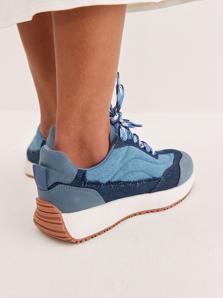 Blue Forever Comfort® Panel Detail Chunky Trainers - Image 4 of 9