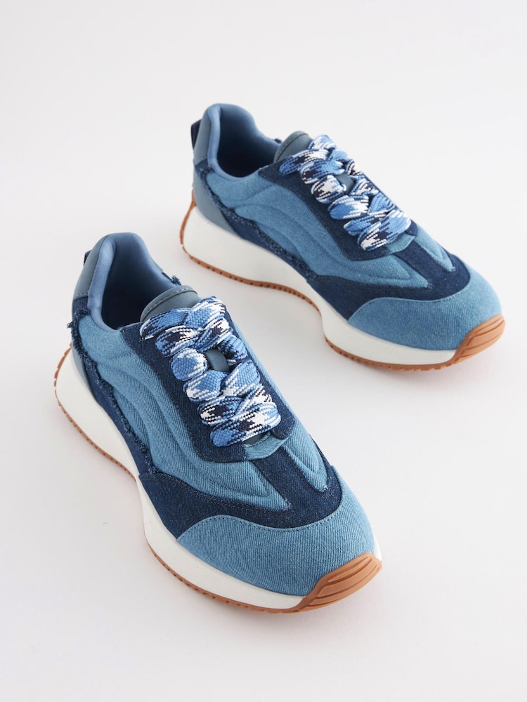 Blue Forever Comfort® Panel Detail Chunky Trainers - Image 5 of 9