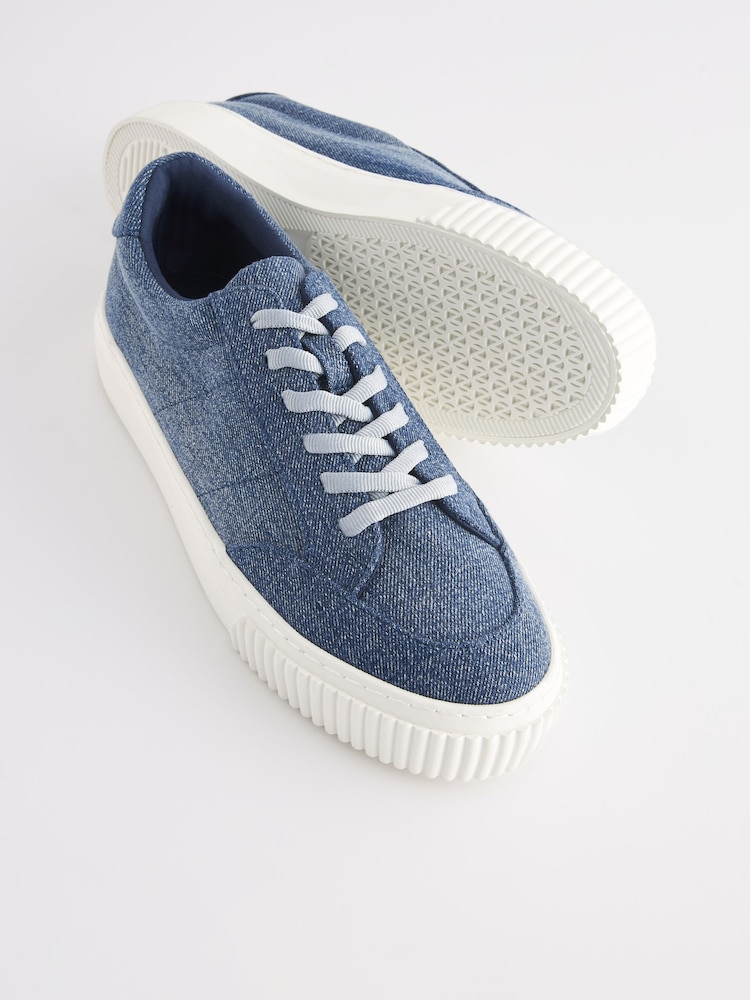 Denim Chunky Trainers - Image 4 of 5