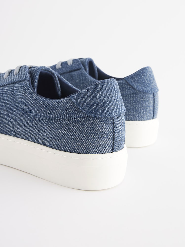 Denim Chunky Trainers - Image 5 of 5 Denim Chunky Trainers - Image 5 of 5