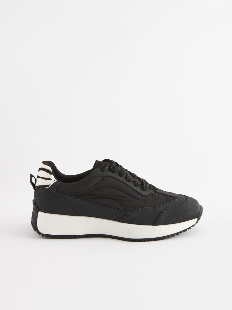 Black Forever Comfort® Panel Detail Chunky Trainers - Image 4 of 6
