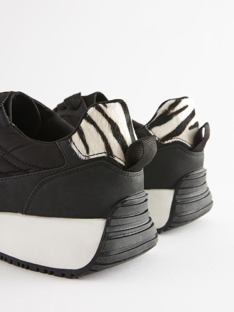 Black Forever Comfort® Panel Detail Chunky Trainers - Image 5 of 6