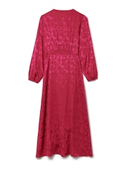 Another Sunday Button Through Jacquard Midi Dress - Image 6 of 7