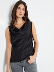 Another Sunday Satin Sleeveless Cowl Cami Top - Image 1 of 8