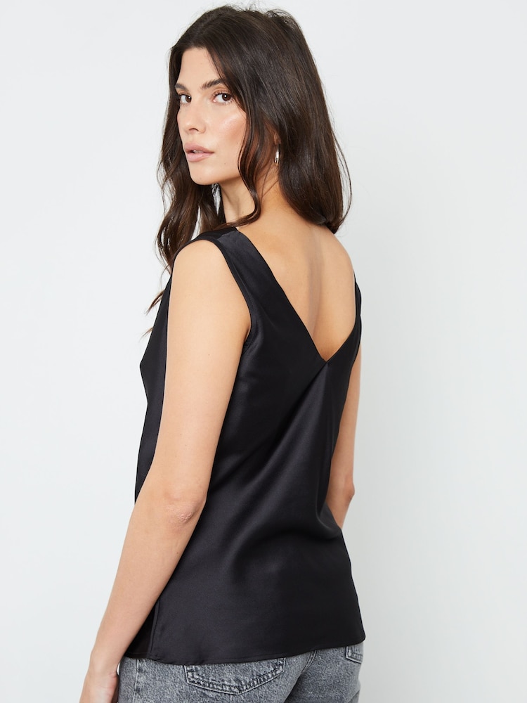 Another Sunday Satin Sleeveless Cowl Cami Top - Image 2 of 8