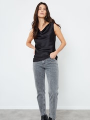 Another Sunday Satin Sleeveless Cowl Cami Top - Image 4 of 8