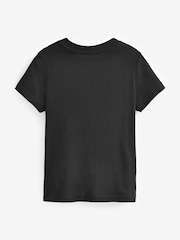 Черный - Lacoste Plain Jersey T-Shirt - Изображение 2 из 3