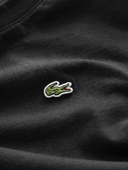 Черный - Lacoste Plain Jersey T-Shirt - Изображение 3 из 3
