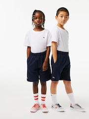 Azul - Pantalones cortos de felpa de algodón cepillado de Lacoste - Imagen 1 de 4