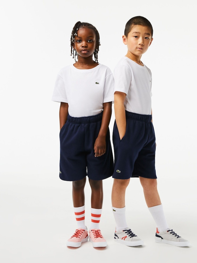 Lacoste Brushed Cotton Fleece Shorts - Image 1 of 4 Lacoste Brushed Cotton Fleece Shorts - Image 1 of 4