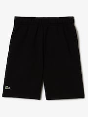 Negro - Pantalones cortos de felpa de algodón cepillado de Lacoste - Imagen 1 de 4