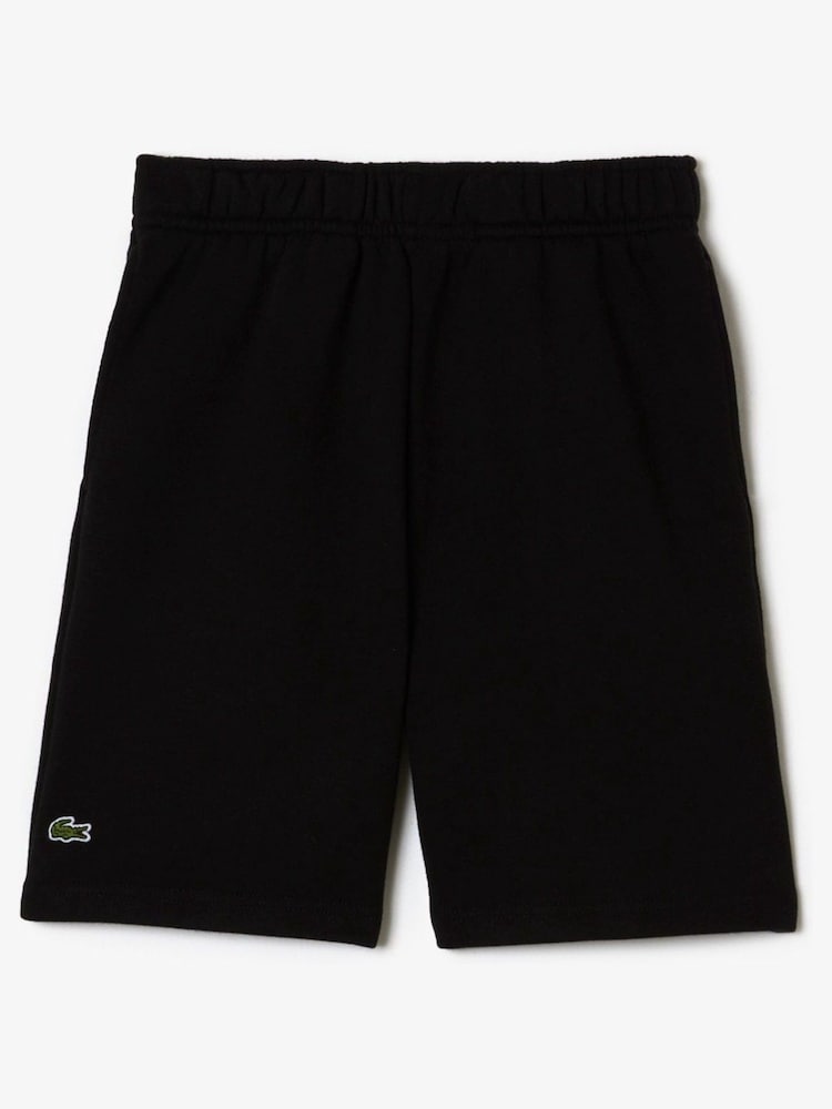 Negro - Pantalones cortos de felpa de algodón cepillado de Lacoste - Imagen 1 de 4