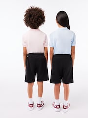 Negro - Pantalones cortos de felpa de algodón cepillado de Lacoste - Imagen 3 de 4