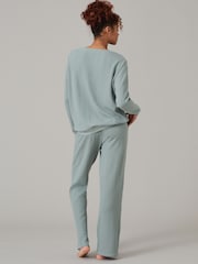 B by Ted Baker Waffle Lounge Long Sleeve Top - Image 3 of 7