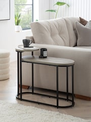 Grey Bronx Oak Effect Side Table - Image 1 of 6