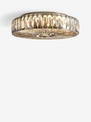 Smoke Grey Aria Large Flush Fitting Ceiling Light - Image 5 of 7