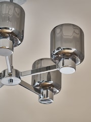 Chrome Jensen 5 Light Flush Fitting Ceiling Light - Image 5 of 6