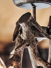 Black Antler 3 Light Ceiling Light Fitting - Image 3 of 6