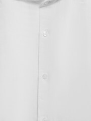 Reiss White Ruban Linen Cutaway Collar Shirt - Image 6 of 6