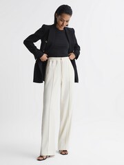 Reiss Black Bebe Long Sleeve Crew Neck Top - Image 6 of 6