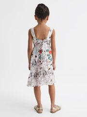 Reiss Ivory Print Marcie 9-12 yrs Printed Strappy Dress - Image 5 of 6