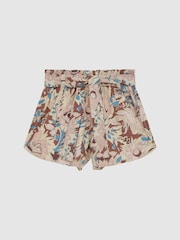 Reiss Lilac Noah 4-9 yrs Elasticated Waist Printed Shorts - Image 2 of 6