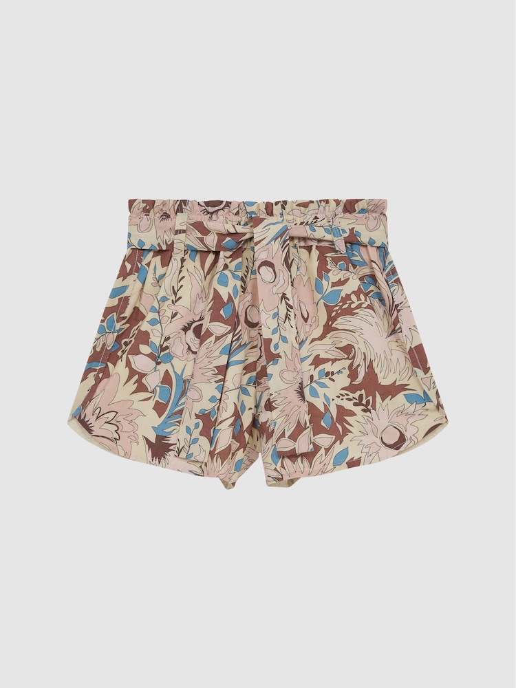 Reiss Lilac Noah 4-9 yrs Elasticated Waist Printed Shorts - Image 2 of 6