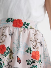 Falda de tiro alto con estampado floral Amie de Reiss - Imagen 4 de 6