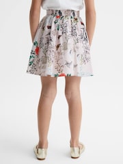 Falda de tiro alto con estampado floral Amie de Reiss - Imagen 5 de 6