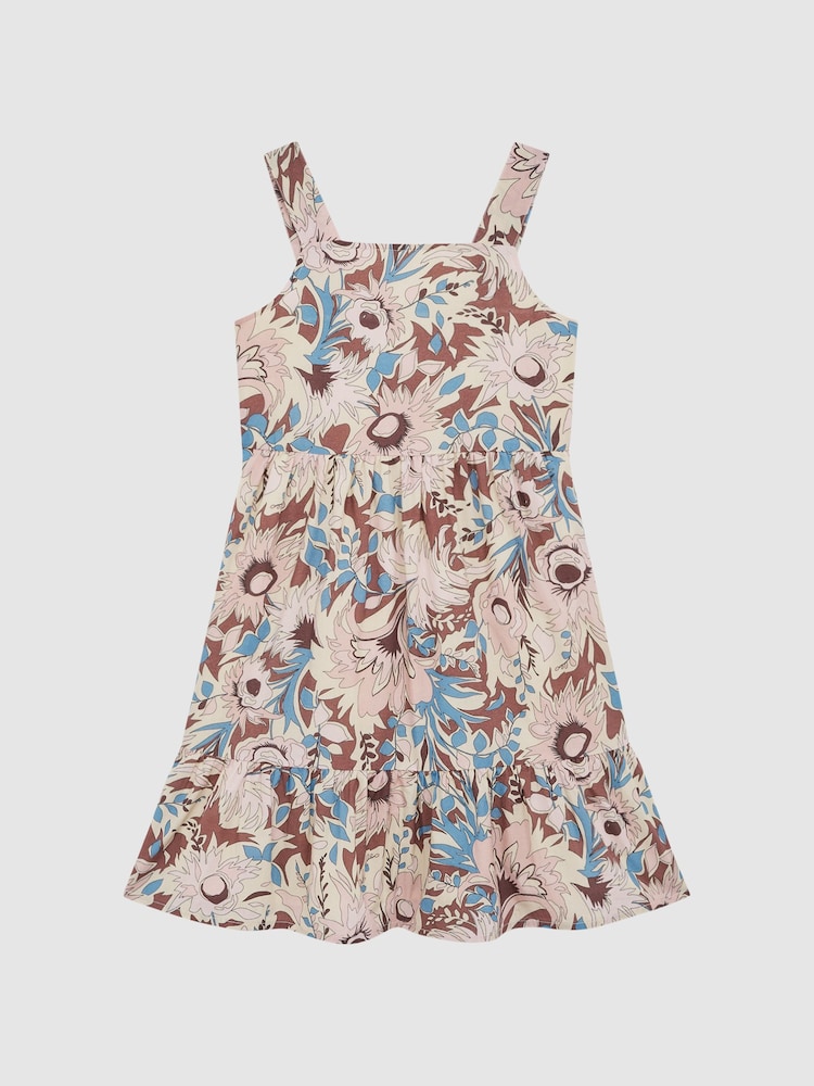 Reiss Lilac Marcie 9-12 yrs Printed Strappy Dress - Image 2 of 6