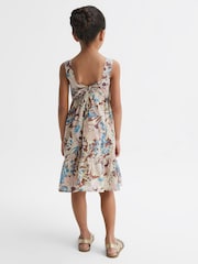 Reiss Lilac Marcie 9-12 yrs Printed Strappy Dress - Image 5 of 6