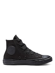Converse Black High Top Junior Trainers - Image 1 of 6