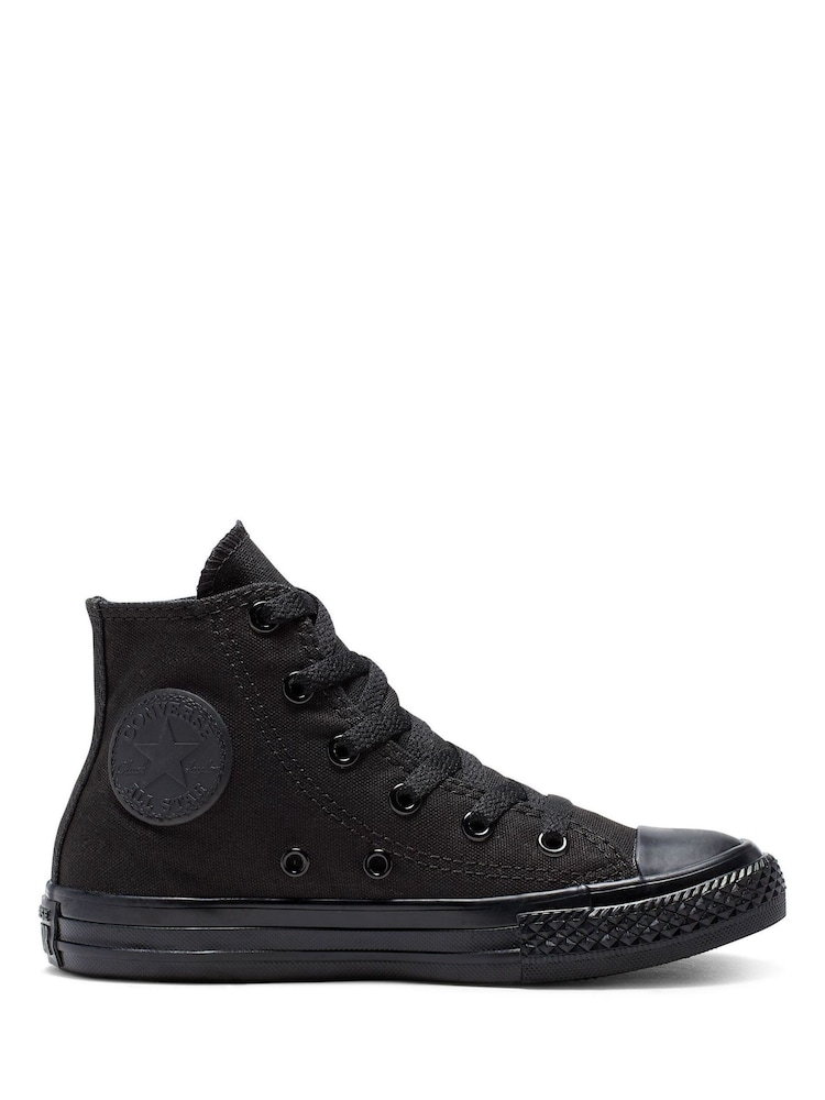 Converse Black High Top Junior Trainers - Image 1 of 6