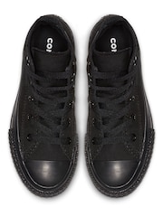 Converse Black High Top Junior Trainers - Image 5 of 6