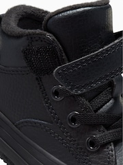 Converse Black Leather Infant 1V Malden Trainers - Image 8 of 9