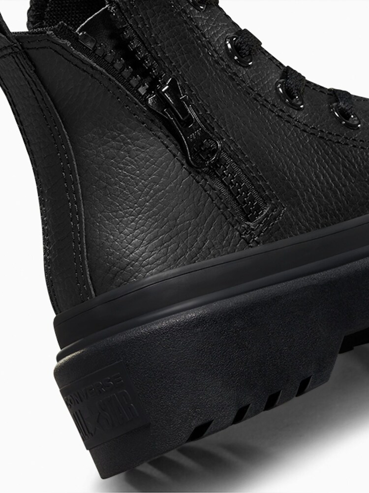 Converse Black Junior All Black Lugged Lift Trainers - Image 7 of 7