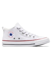 Converse White Malden Street Youth Trainers - Image 3 of 8