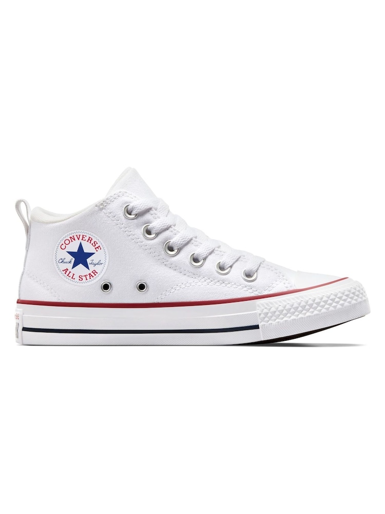 Converse White Malden Street Youth Trainers - Image 3 of 8