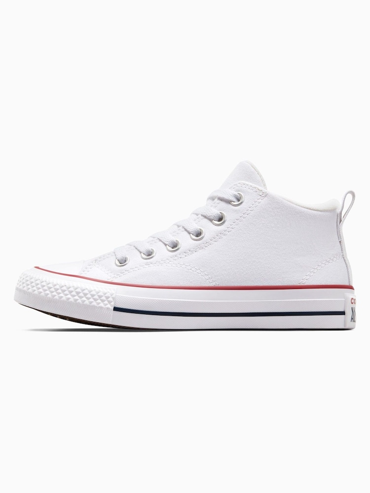 Converse White Malden Street Youth Trainers - Image 4 of 8