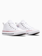 Converse White Malden Street Youth Trainers - Image 5 of 8