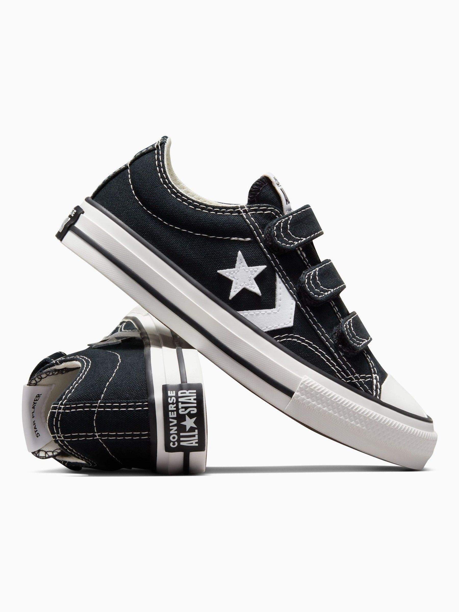 Buy Converse Black Junior 3V Star Player 76 Easy On Trainers from Next USA