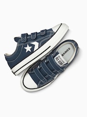 Converse Blue Junior Star Player 76 3V Easy On Trainers - Image 7 of 11