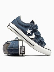 Converse Blue Junior Star Player 76 3V Easy On Trainers - Image 8 of 11