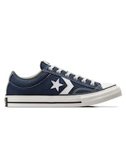 Converse Navy Youth Star Player 76 Easy On Trainers - Image 1 of 7