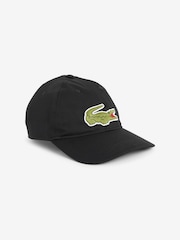 Lacoste Adjustable Cotton Twill Black Cap - Image 1 of 2