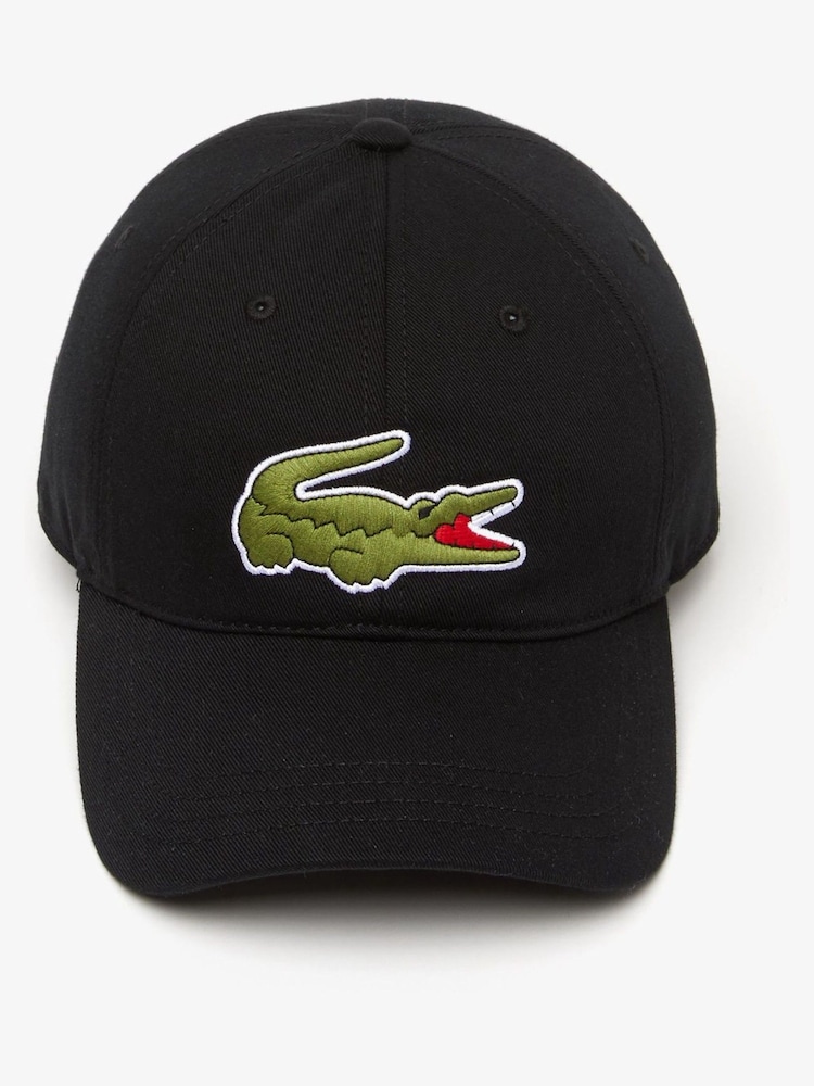 Lacoste Adjustable Cotton Twill Black Cap - Image 2 of 2
