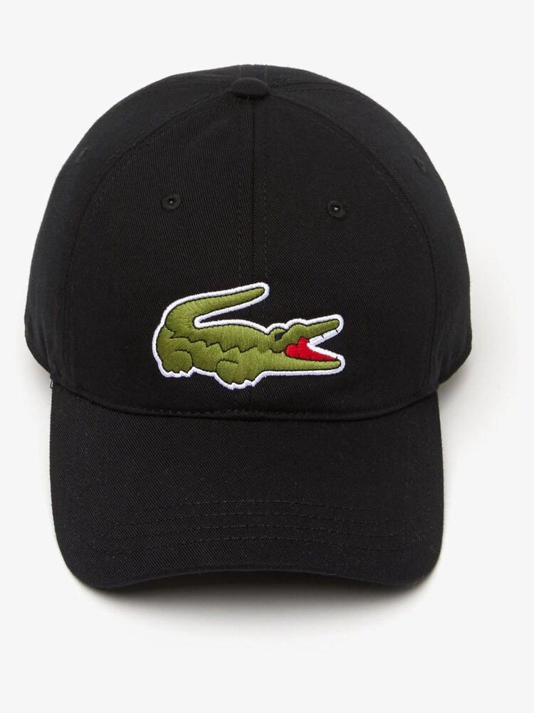Lacoste Adjustable Cotton Twill Black Cap - Image 2 of 2 Lacoste Adjustable Cotton Twill Black Cap - Image 2 of 2