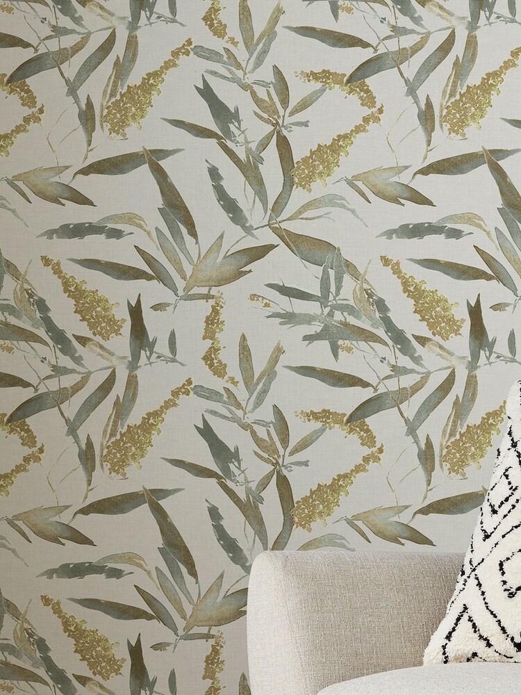 Green Land Leaf 10M Wallpaper - Image 4 of 4