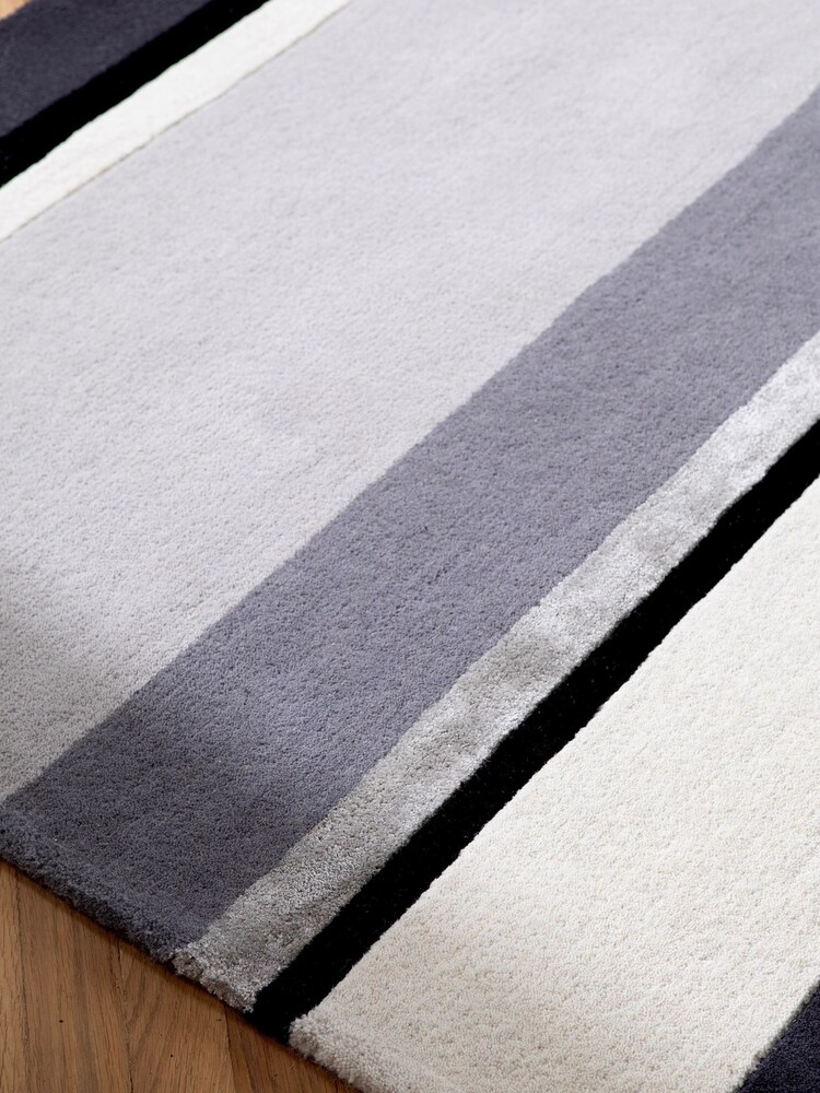Laura Ashley Grey Eaton Wool Rug - Image 2 of 4