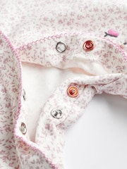Pink Bunny Floral Baby Character Sleepsuits 3 Pack (0-3yrs) - Image 11 of 12